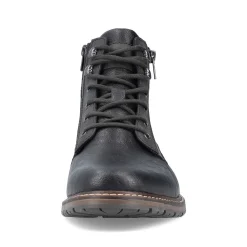Rieker Boots-Men'S Corded Boots Graphite Black