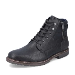 Rieker Boots-Men'S Corded Boots Graphite Black