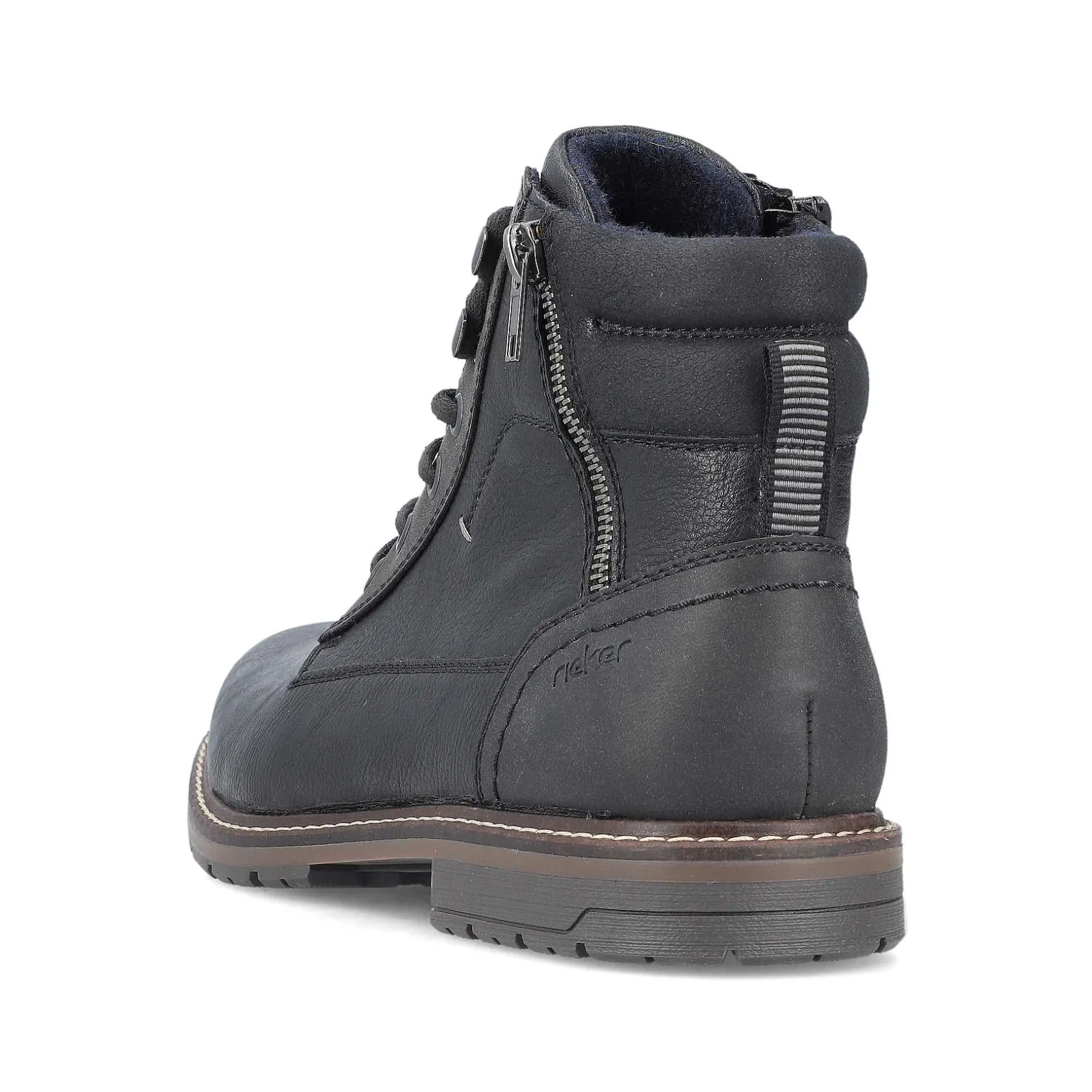 Rieker Boots-Men'S Corded Boots Graphite Black