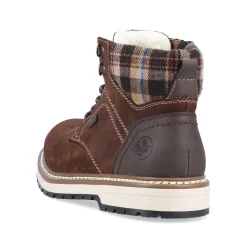 Rieker Boots-Men'S Corded Boots, Nut Brown