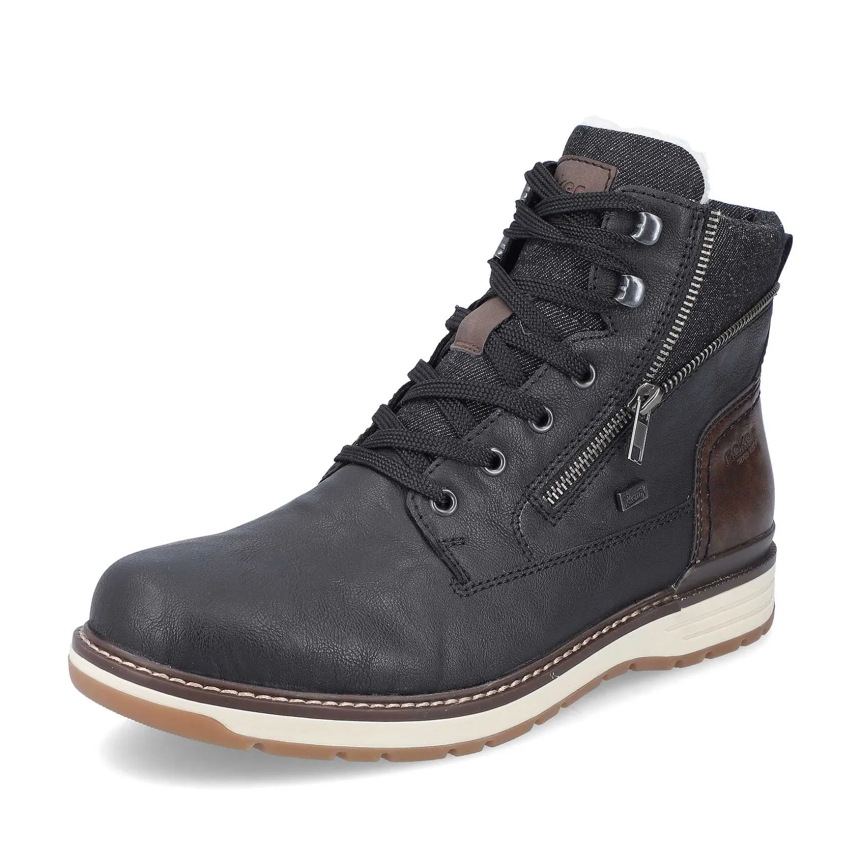 Rieker Boots-Men'S Corded Boots Night Black