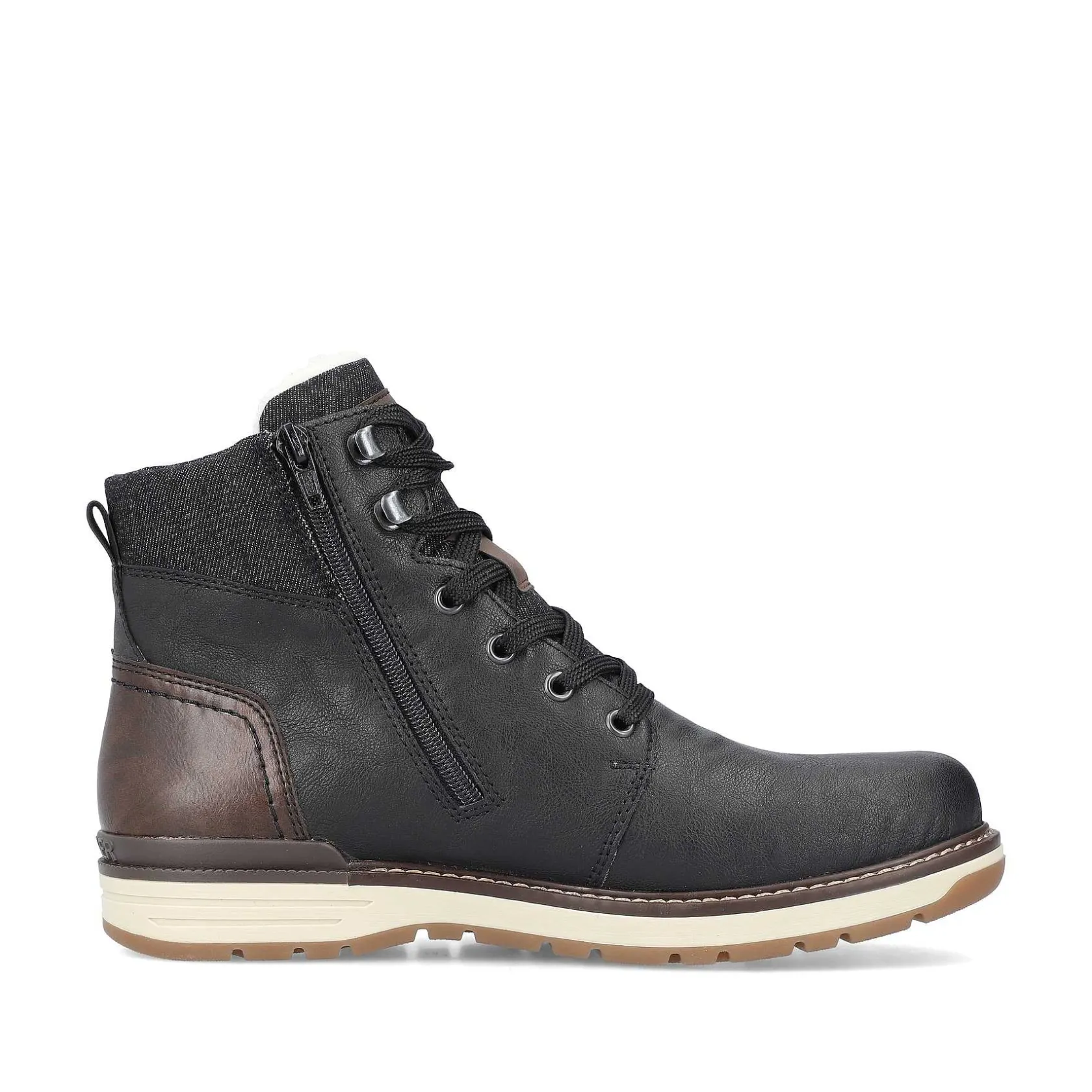 Rieker Boots-Men'S Corded Boots Night Black