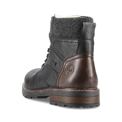 Rieker Boots-Men'S Corded Boots Deep Black