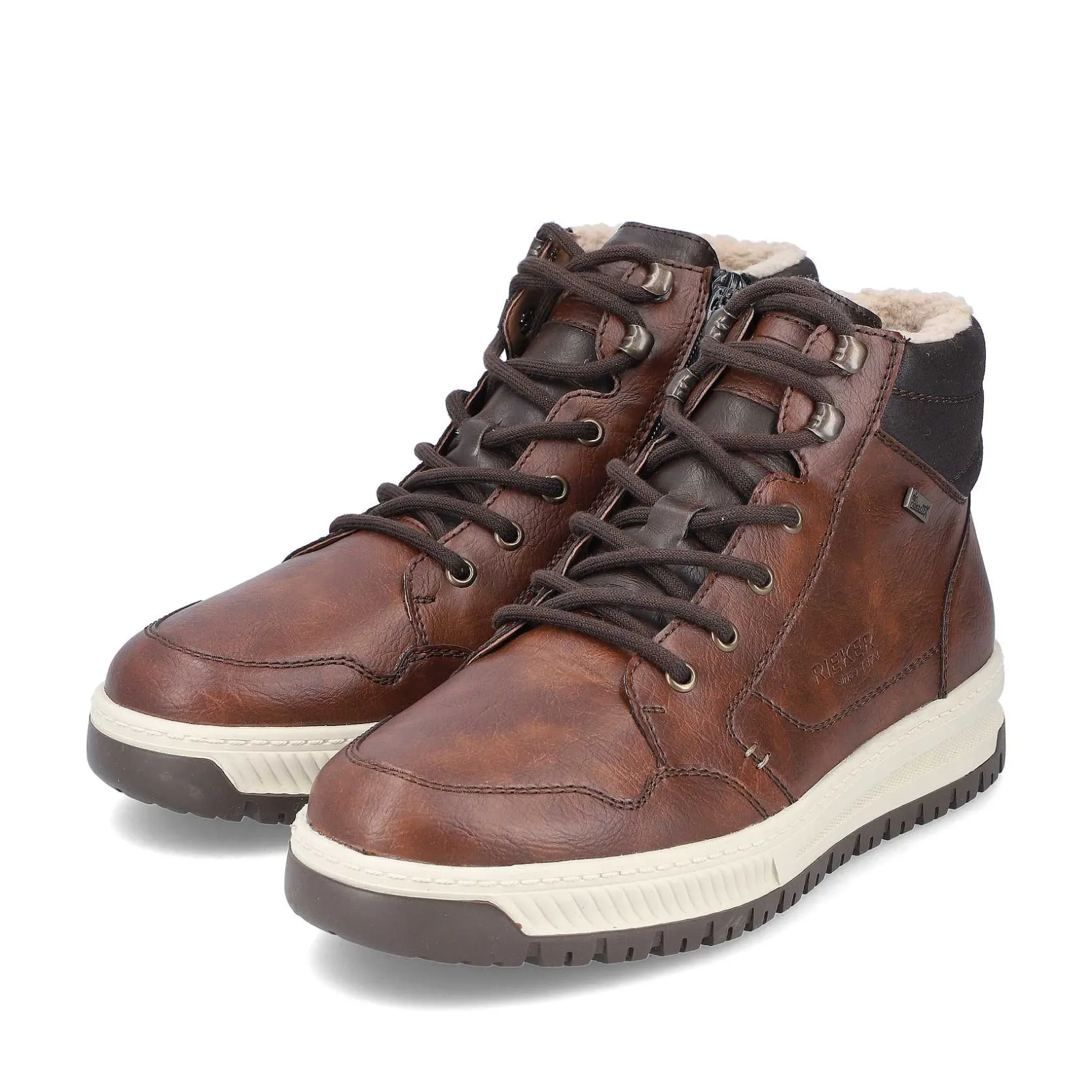 Rieker Boots-Men'S Corded Boots, Nut Brown