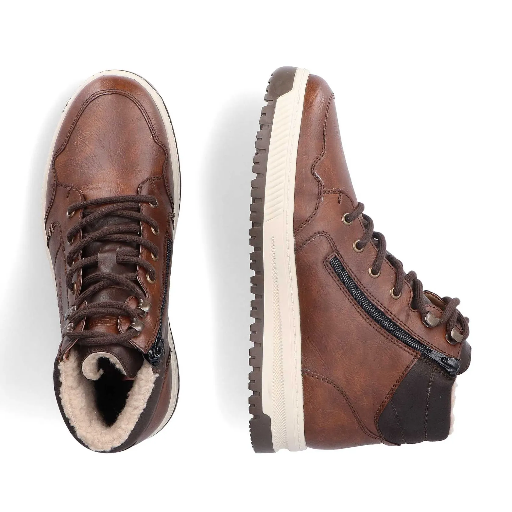 Rieker Boots-Men'S Corded Boots, Nut Brown