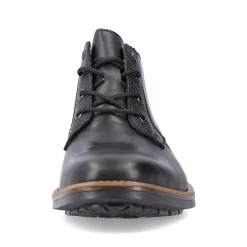 Rieker Boots-Men'S Corded Boots, Glossy Black
