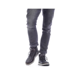 Rieker Boots-Men'S Corded Boots Asphalt Black