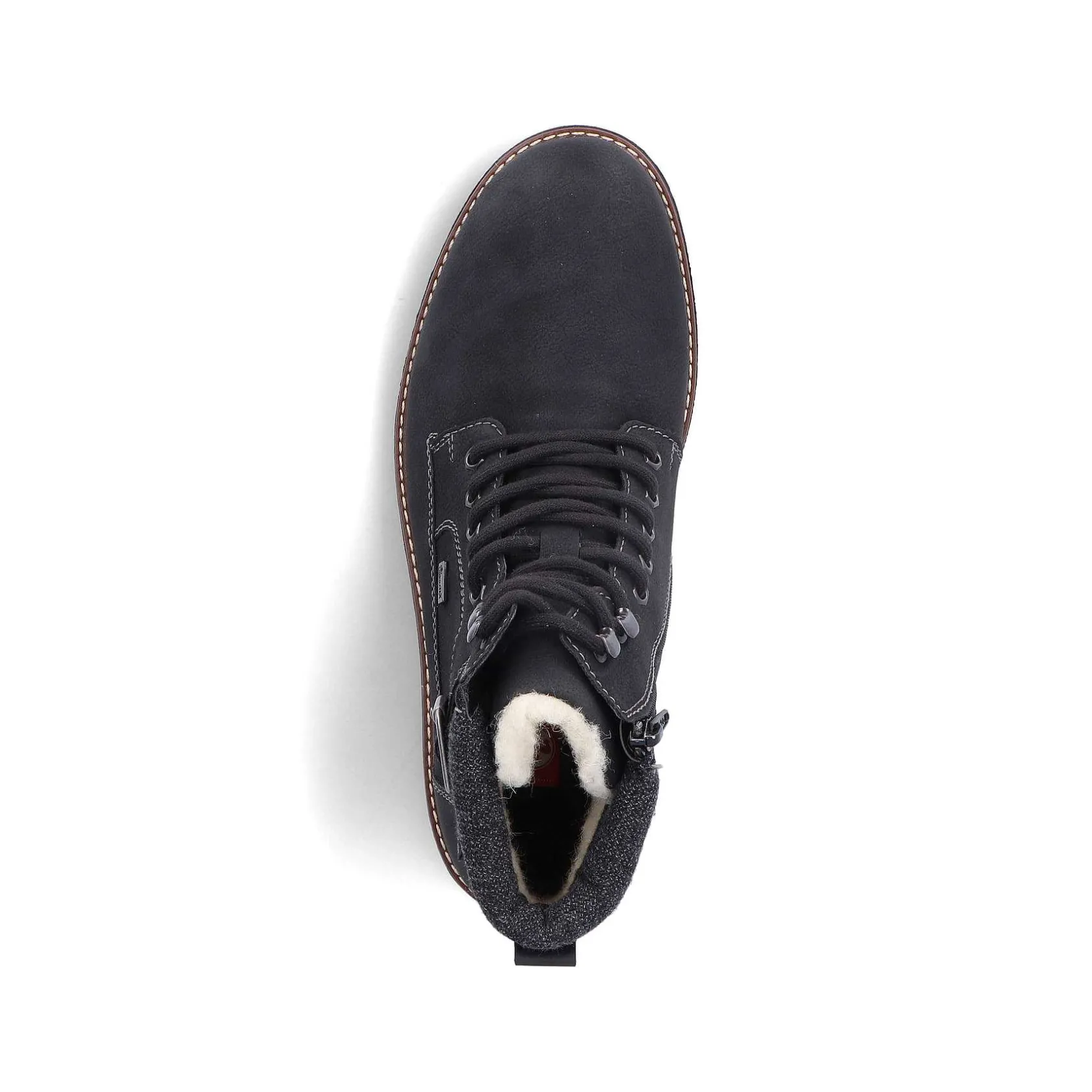 Rieker Boots-Men'S Corded Boots Asphalt Black