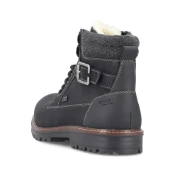 Rieker Boots-Men'S Corded Boots Asphalt Black