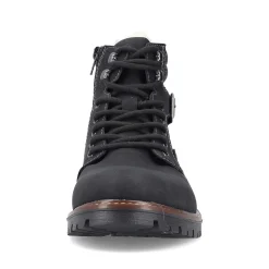 Rieker Boots-Men'S Corded Boots Asphalt Black