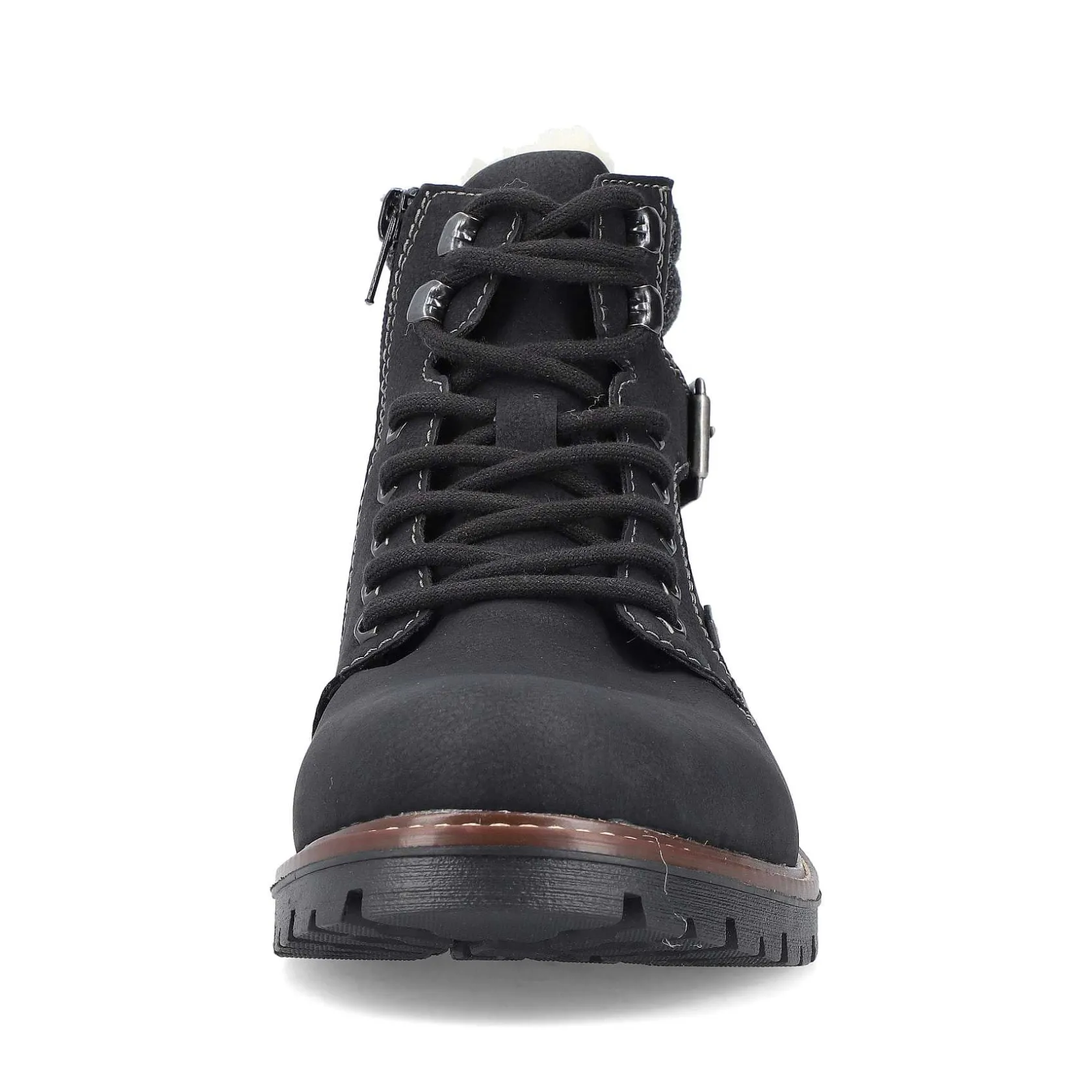 Rieker Boots-Men'S Corded Boots Asphalt Black