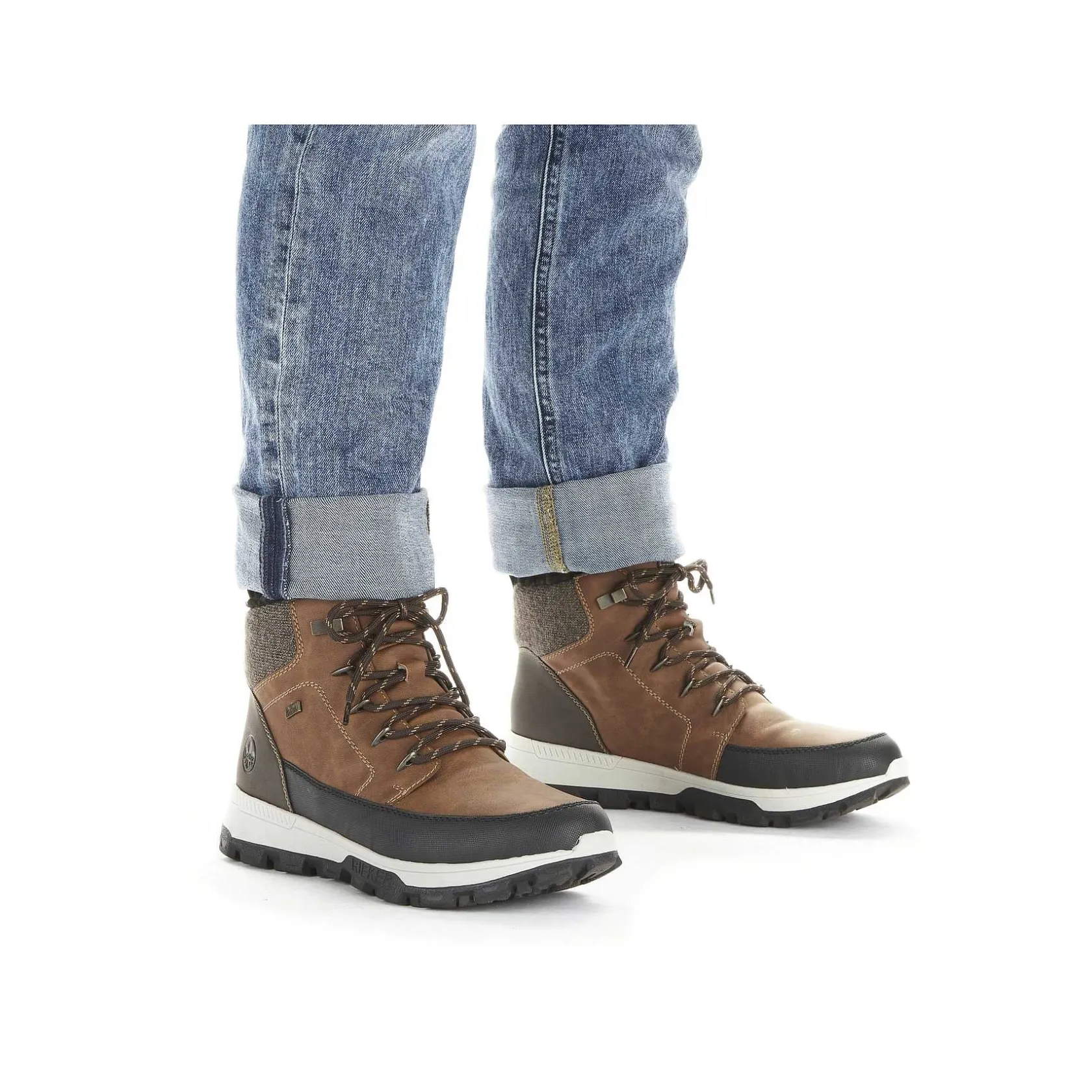 Rieker Boots-Men'S Corded Boots Caramel Brown