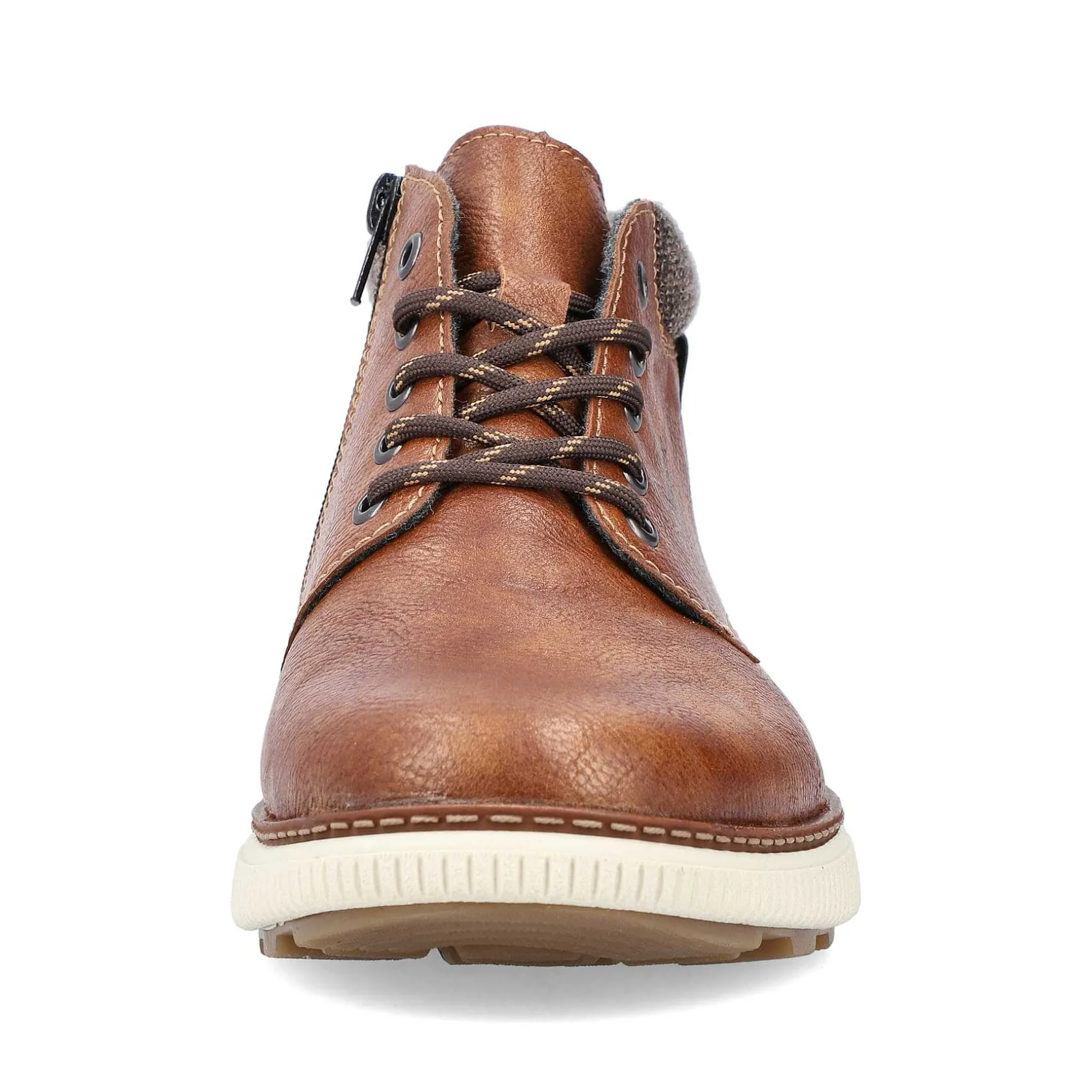 Rieker Boots-Men'S Corded Boots Chestnut Brown