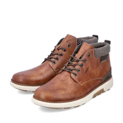 Rieker Boots-Men'S Corded Boots Chestnut Brown