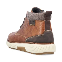 Rieker Boots-Men'S Corded Boots Chestnut Brown