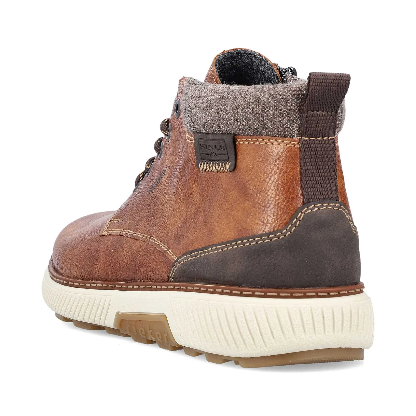 Rieker Boots-Men'S Corded Boots Chestnut Brown