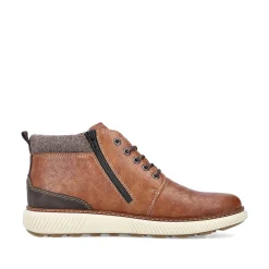 Rieker Boots-Men'S Corded Boots Chestnut Brown