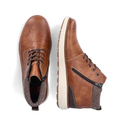 Rieker Boots-Men'S Corded Boots Chestnut Brown