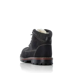 Rieker Boots-Men'S Corded Boots Graphite Black