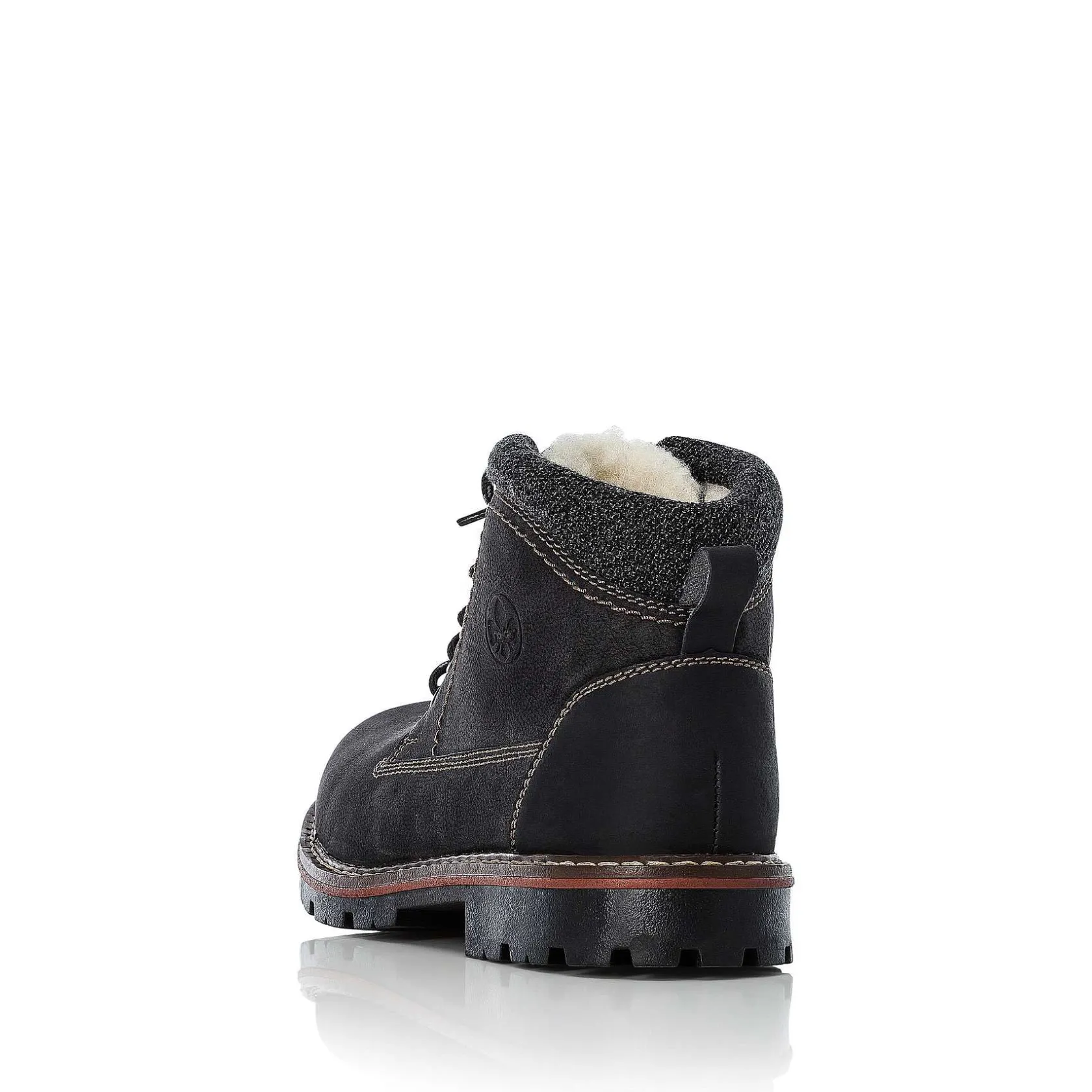 Rieker Boots-Men'S Corded Boots Graphite Black