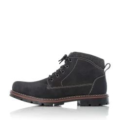 Rieker Boots-Men'S Corded Boots Graphite Black