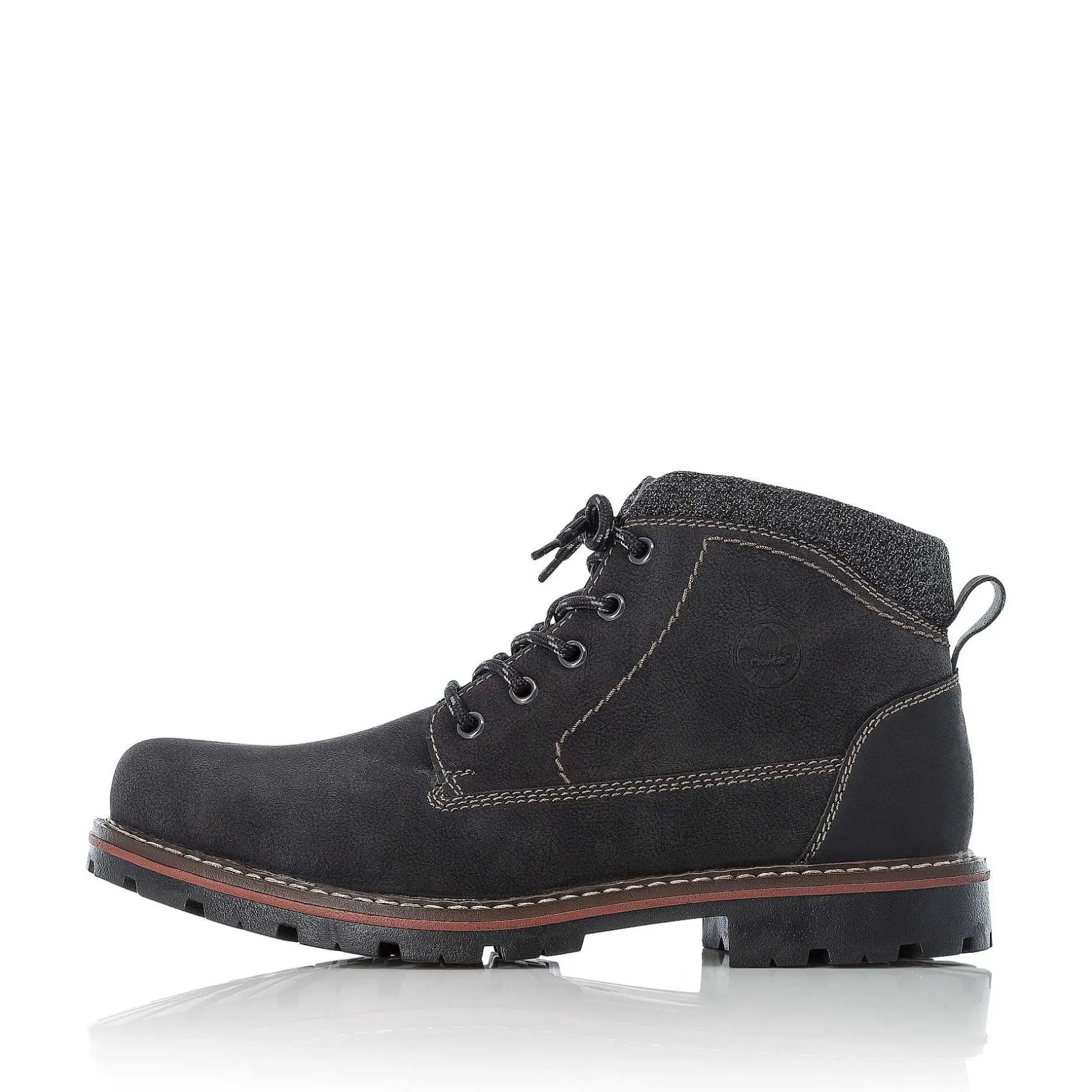 Rieker Boots-Men'S Corded Boots Graphite Black