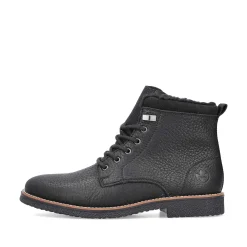 Rieker Boots-Men'S Corded Boots Graphite Black