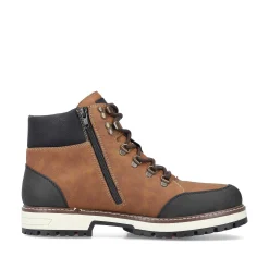 Rieker Boots-Men'S Corded Boots Light Brown-Black