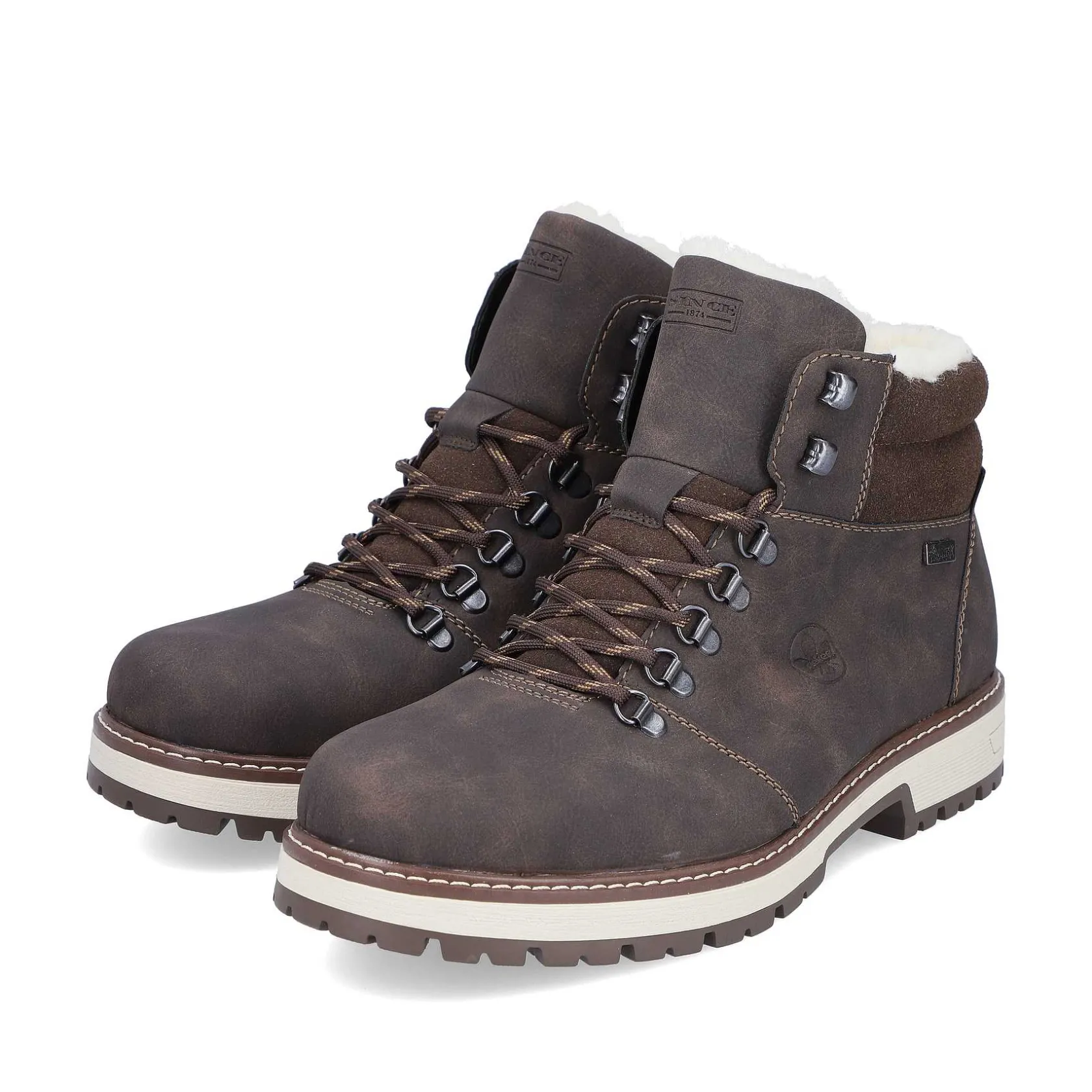 Rieker Boots-Men'S Corded Boots Coffee Brown