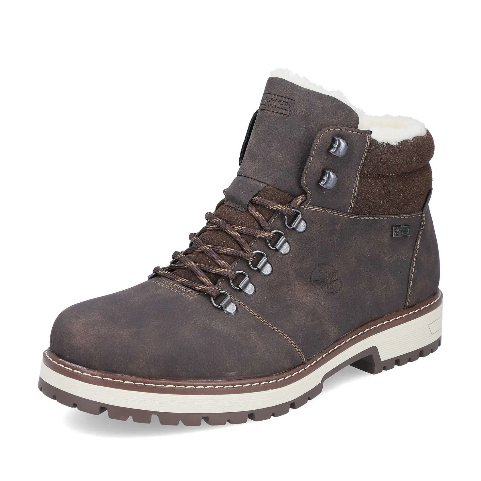 Rieker Boots-Men'S Corded Boots Coffee Brown