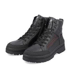 Rieker Boots-Men'S Corded Boots Deep Black