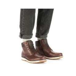 Rieker Boots-Men'S Corded Boots, Nut Brown