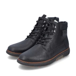 Rieker Boots-Men'S Corded Boots Night Black