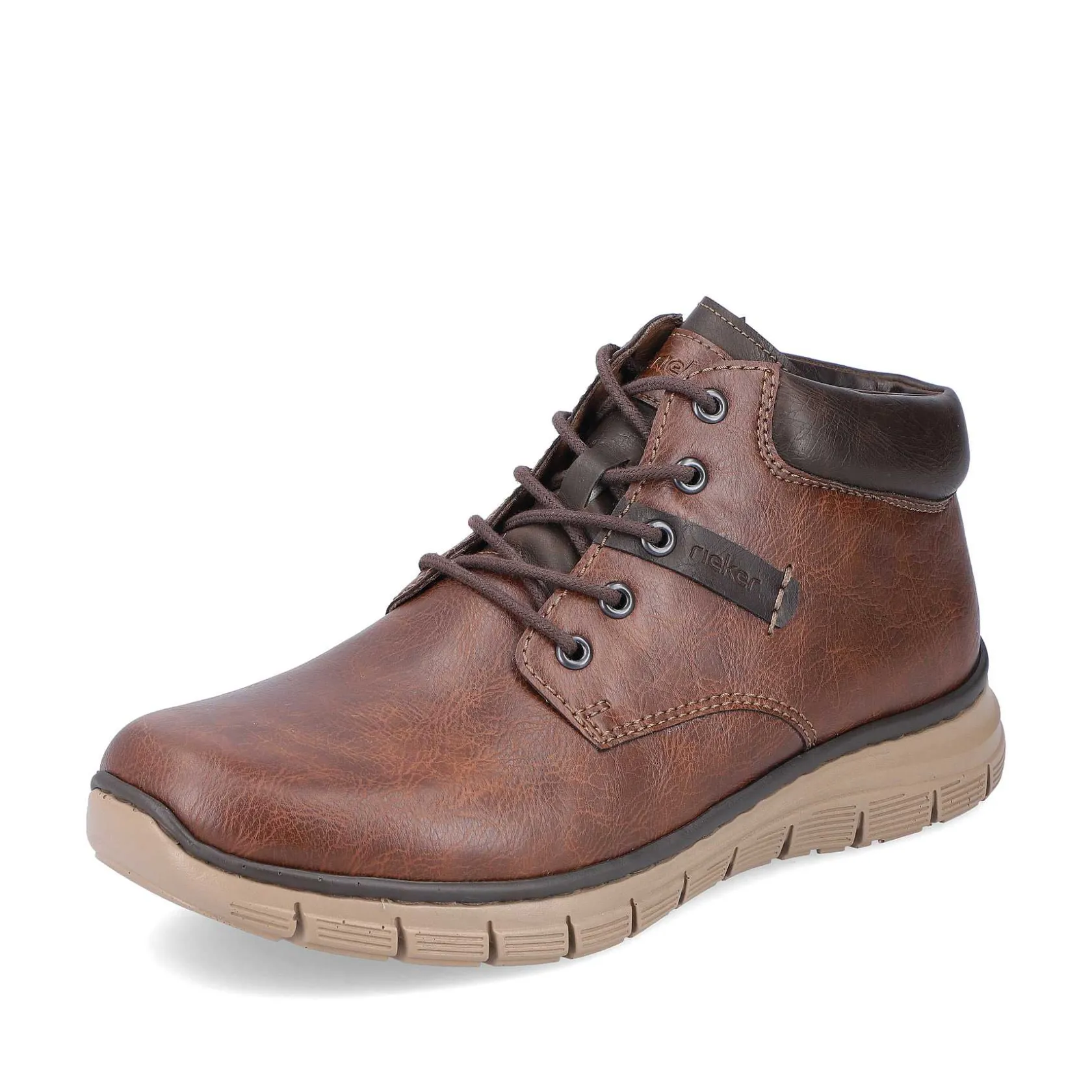 Rieker Boots-Men'S Corded Boots, Nut Brown