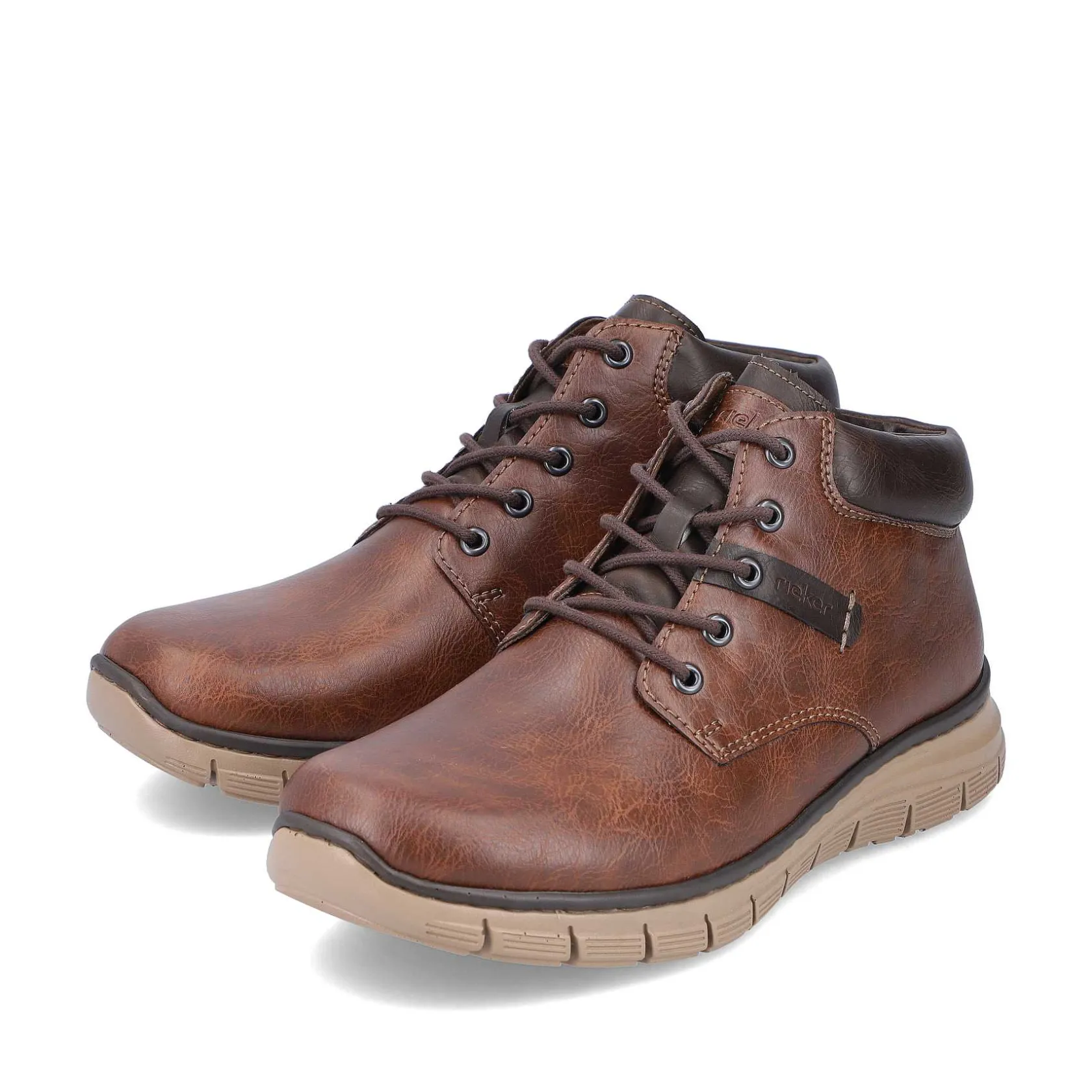 Rieker Boots-Men'S Corded Boots, Nut Brown