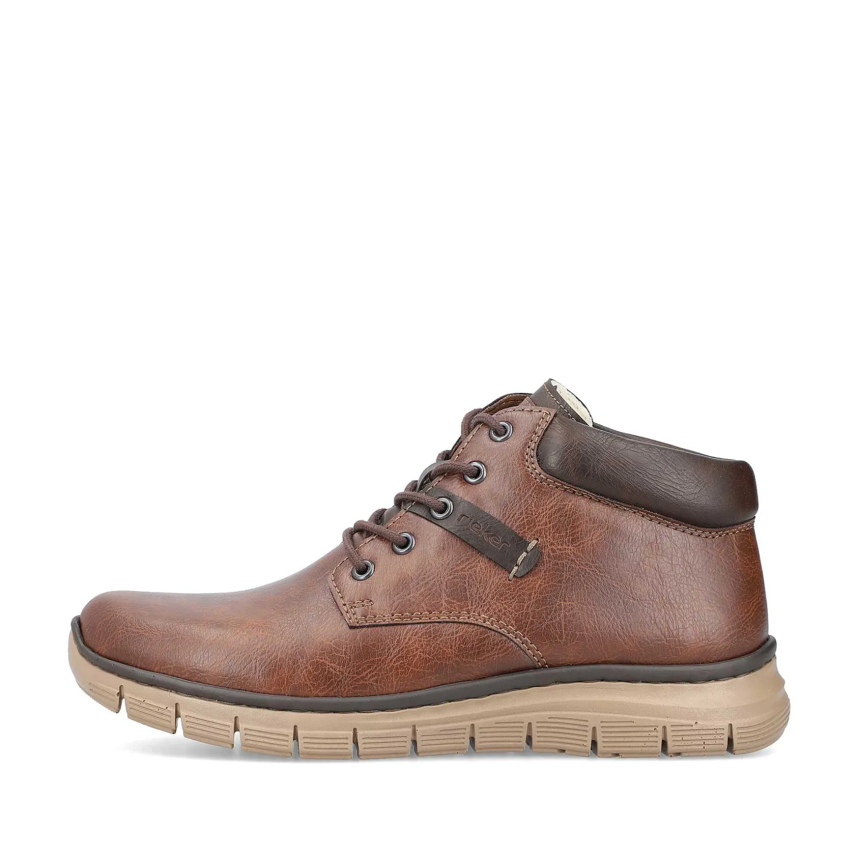 Rieker Boots-Men'S Corded Boots, Nut Brown