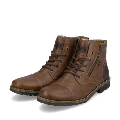Rieker Boots-Men'S Corded Boots Chocolate Brown