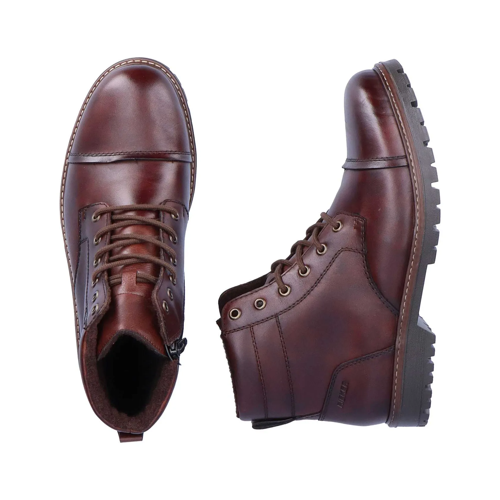 Rieker Boots-Men'S Corded Boots, Nut Brown