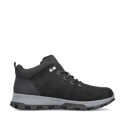 Rieker Boots-Men'S Corded Boots Asphalt Black