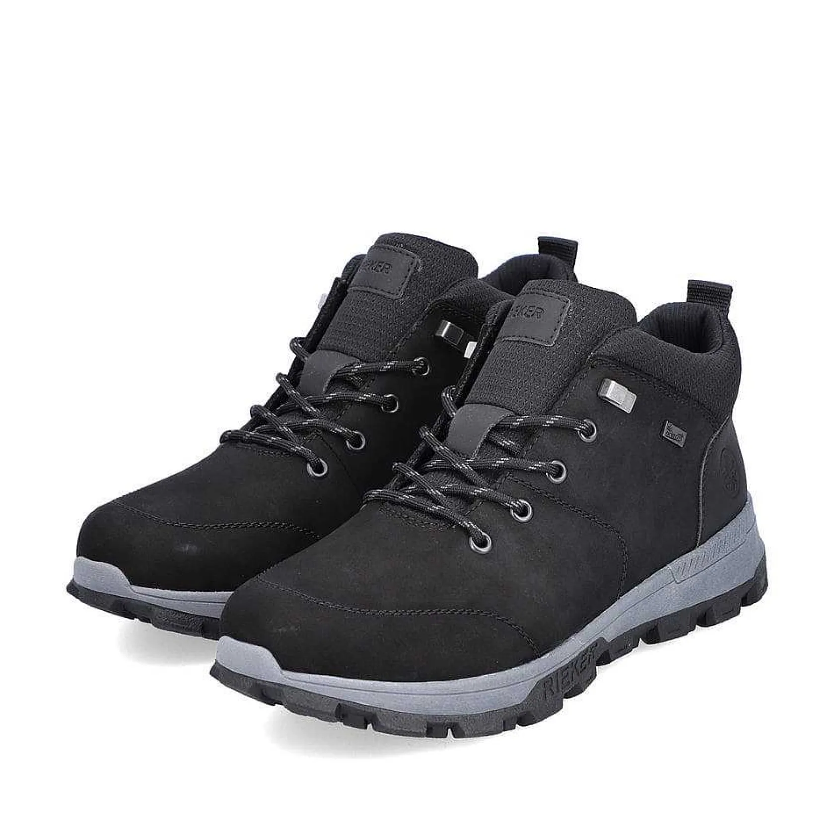Rieker Boots-Men'S Corded Boots Asphalt Black