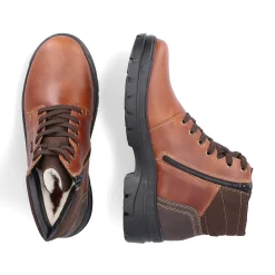 Rieker Boots-Men'S Corded Boots Chestnut Brown