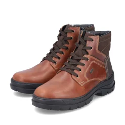 Rieker Boots-Men'S Corded Boots Chestnut Brown