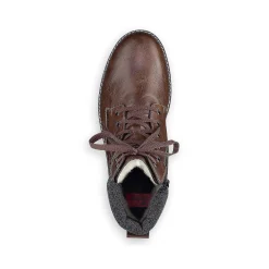 Rieker Boots-Men'S Corded Boots Chestnut Brown
