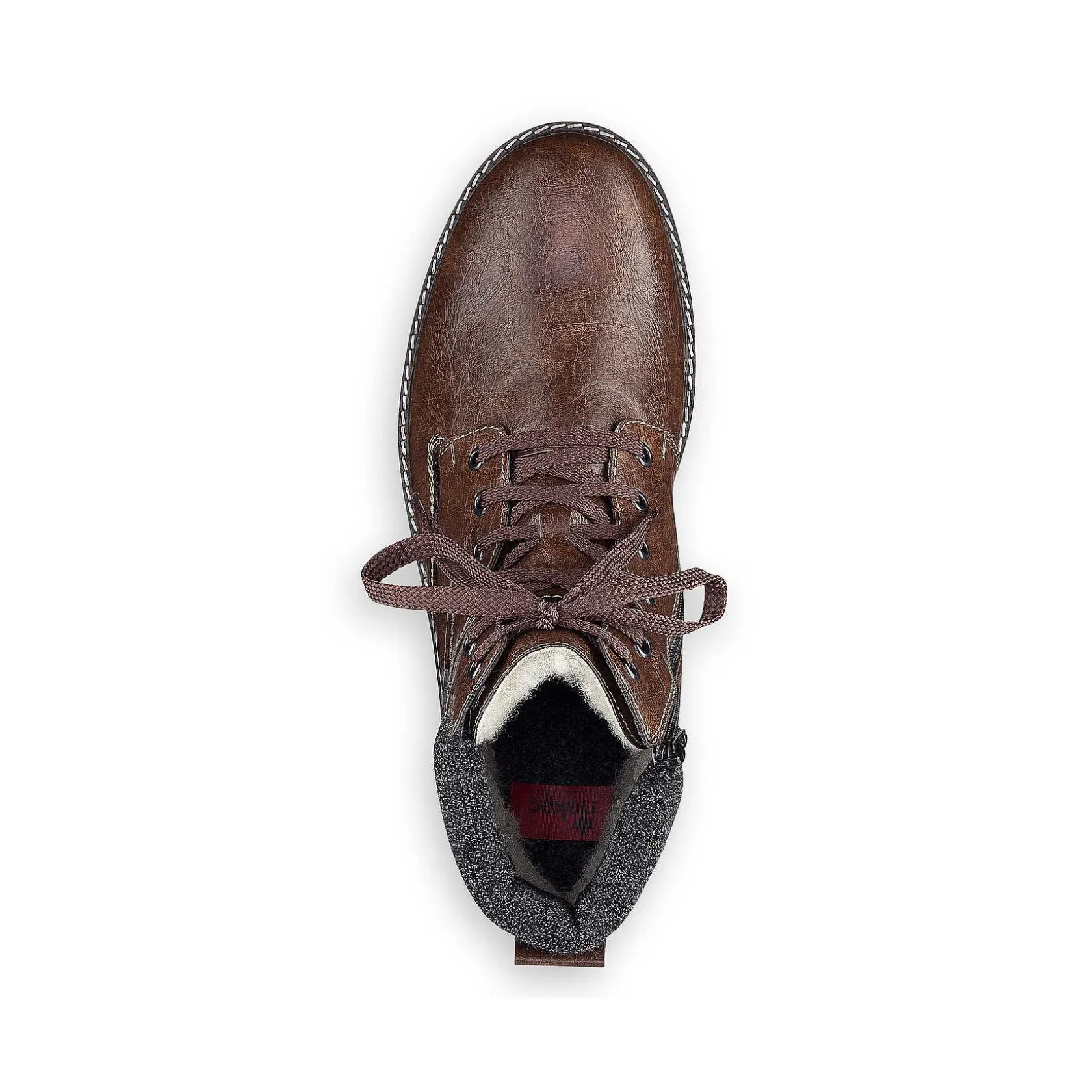 Rieker Boots-Men'S Corded Boots Chestnut Brown