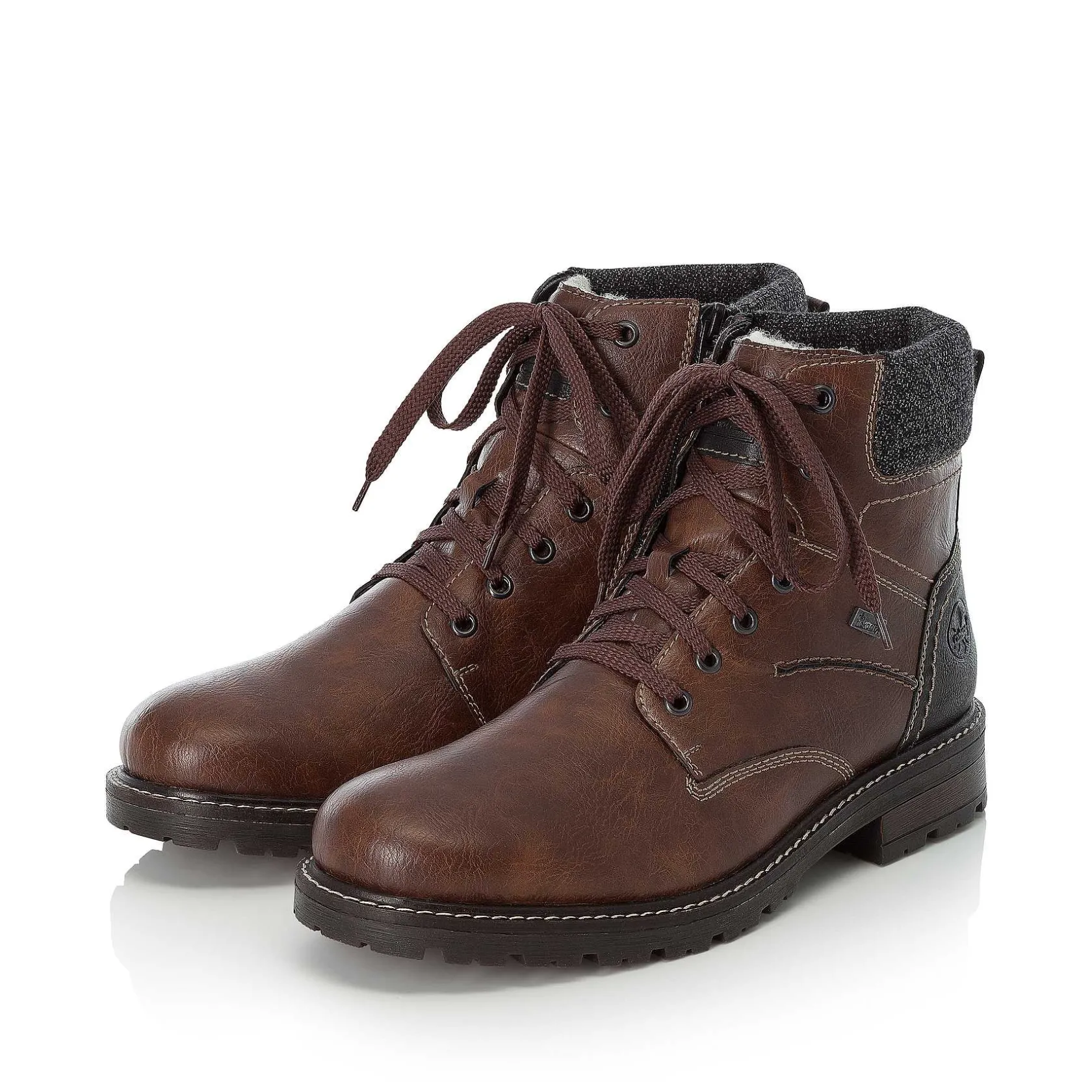 Rieker Boots-Men'S Corded Boots Chestnut Brown