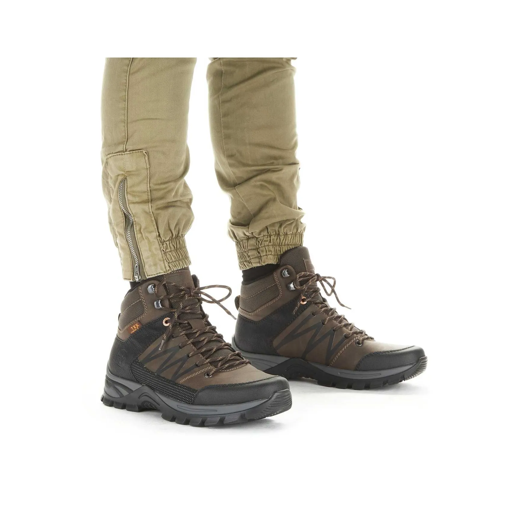 Rieker Boots-Men'S Corded Boots, Nut Brown