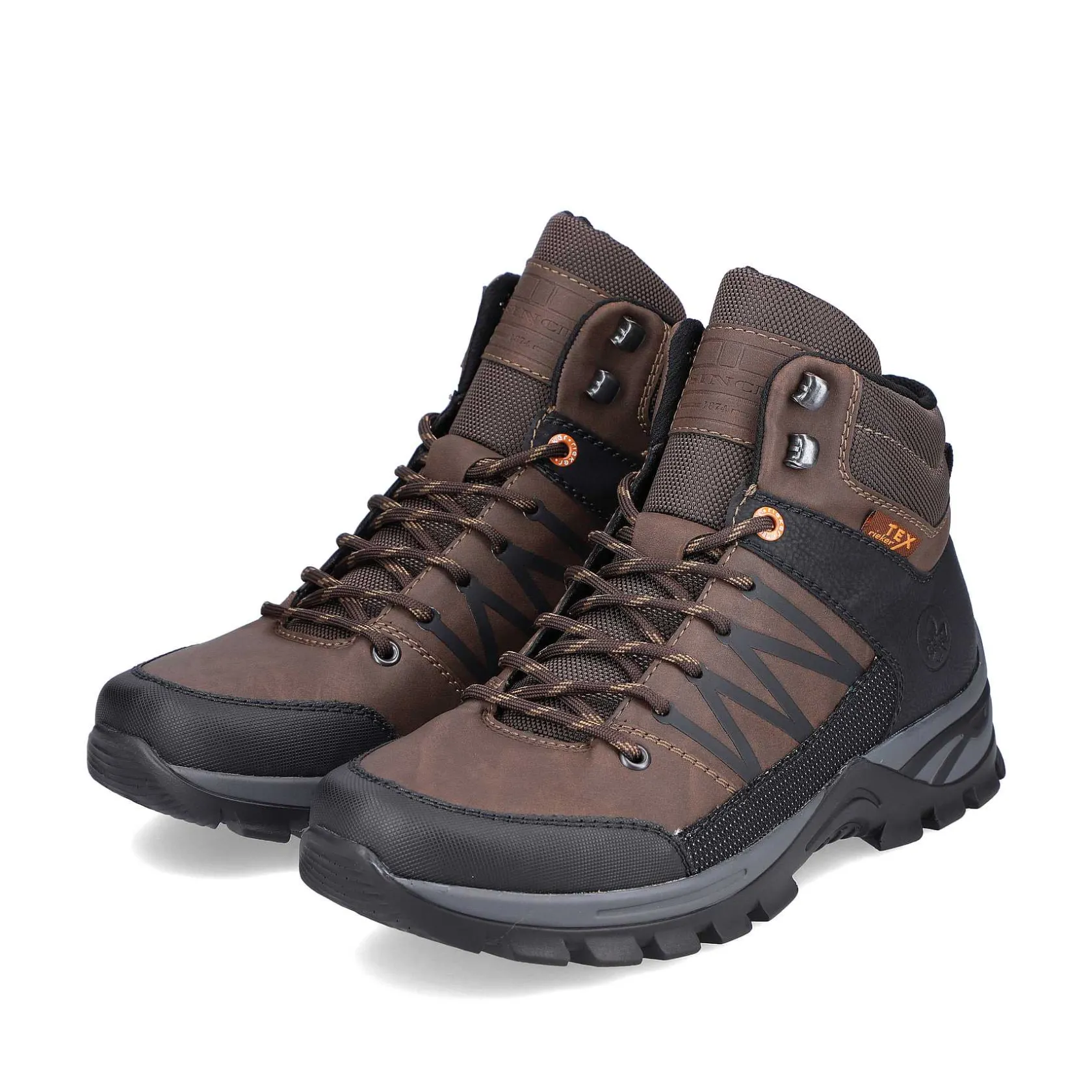 Rieker Boots-Men'S Corded Boots, Nut Brown