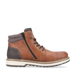 Rieker Boots-Men'S Corded Boots Chestnut Brown