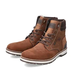 Rieker Boots-Men'S Corded Boots Chestnut Brown
