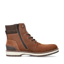 Rieker Boots-Men'S Corded Boots Chestnut Brown